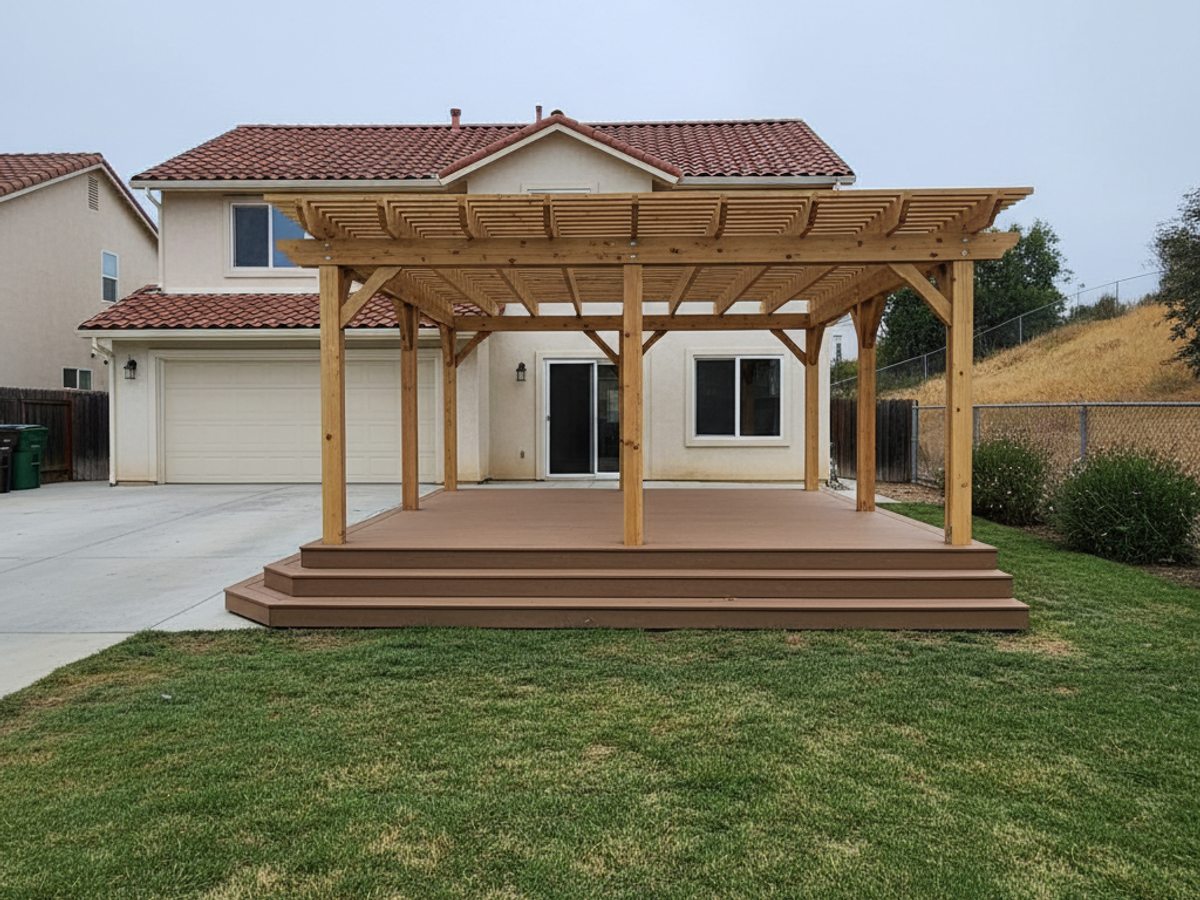 Deck Staining & Sealing completed by Omega Deck Solutions in El Dorado Hills, CA
