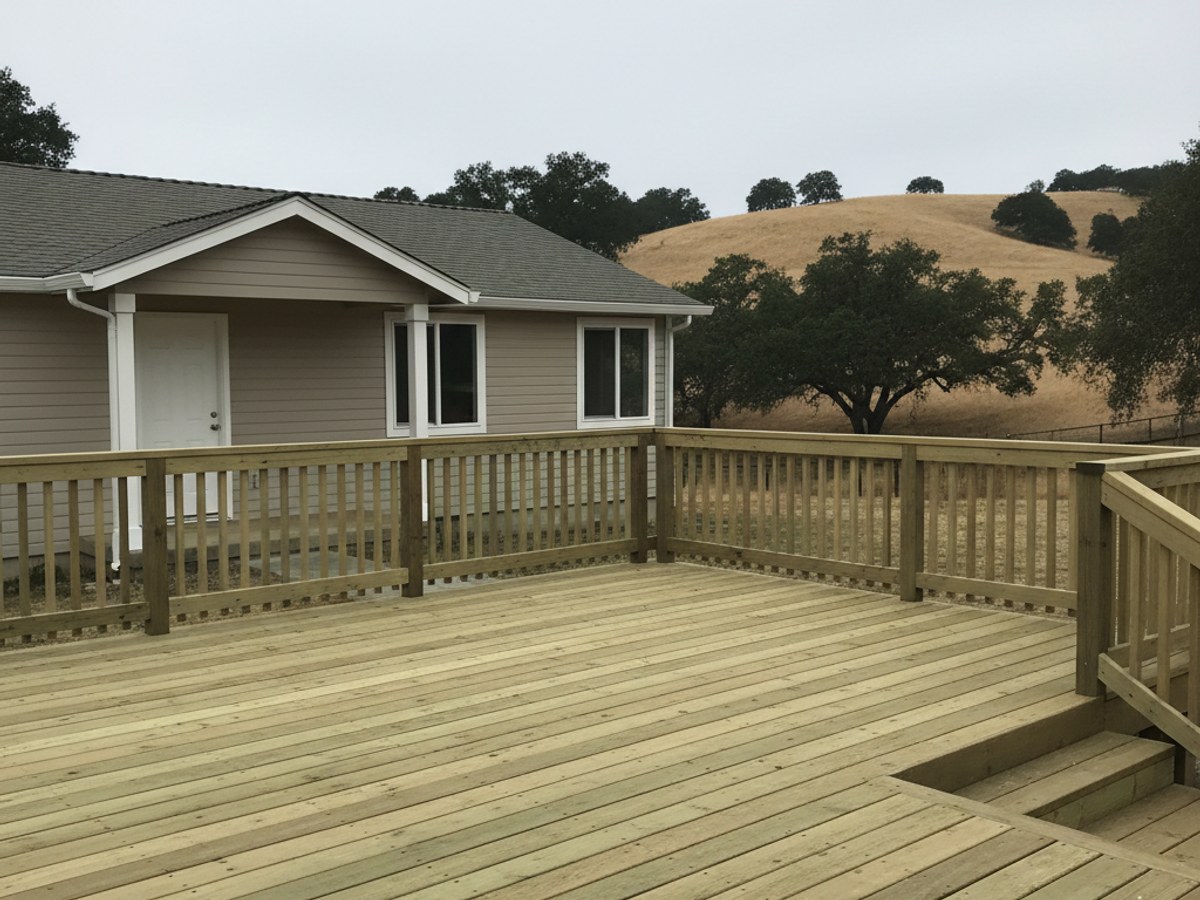 Deck Railing Installation completed by Omega Deck Solutions in Diamond Springs, CA