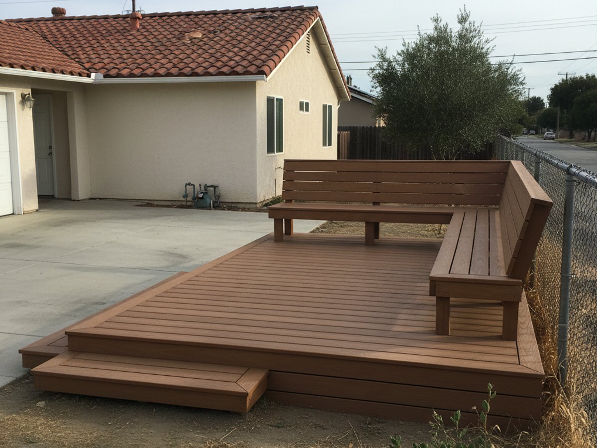 Omega Deck Solutions crew at work on a home in Placerville, CA